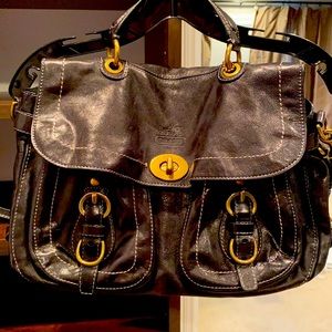 Black Coach Handbag Purse Bag eo869-12655